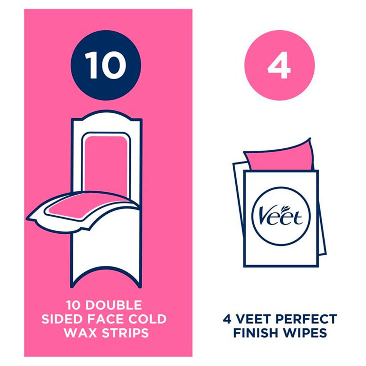 Veet Wax Strips Face for Sensitive Skin 20 per pack