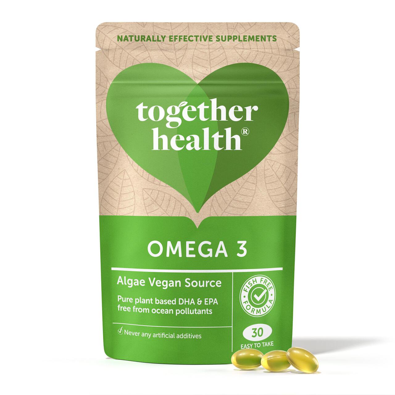Together Omega-3 from DHA & EPA Rich Algae Vegetable Capsules 30 per pack