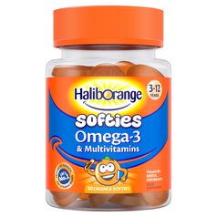 Haliborange Kid's Bursts Omega-3 DHA Orange Chewable Capsules 3-12yrs 30 per pack