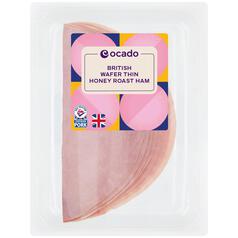 Ocado British Wafer Thin Honey Roast Ham No Added Water 125g