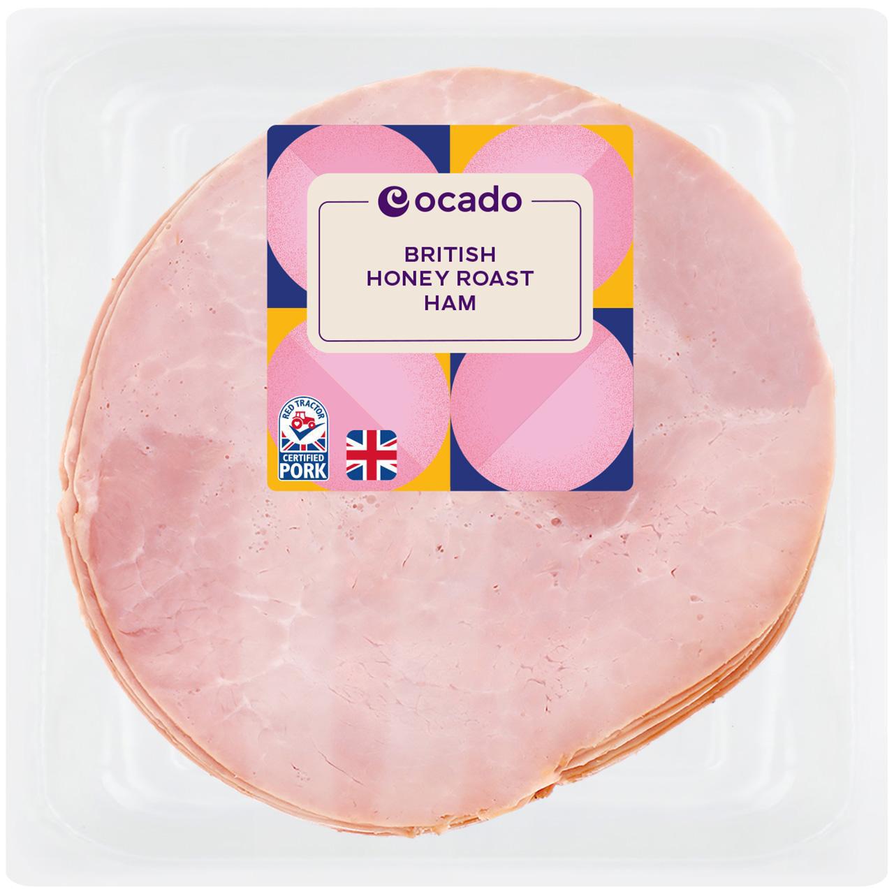 Ocado British Honey Roast Ham 10 Slices No Added Water 280g