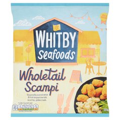 Whitby Seafoods Wholetail Breaded Scampi Frozen 225g