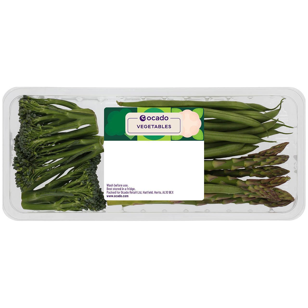 Ocado Asparagus, Green Beans & Tenderstem Broccoli 160g