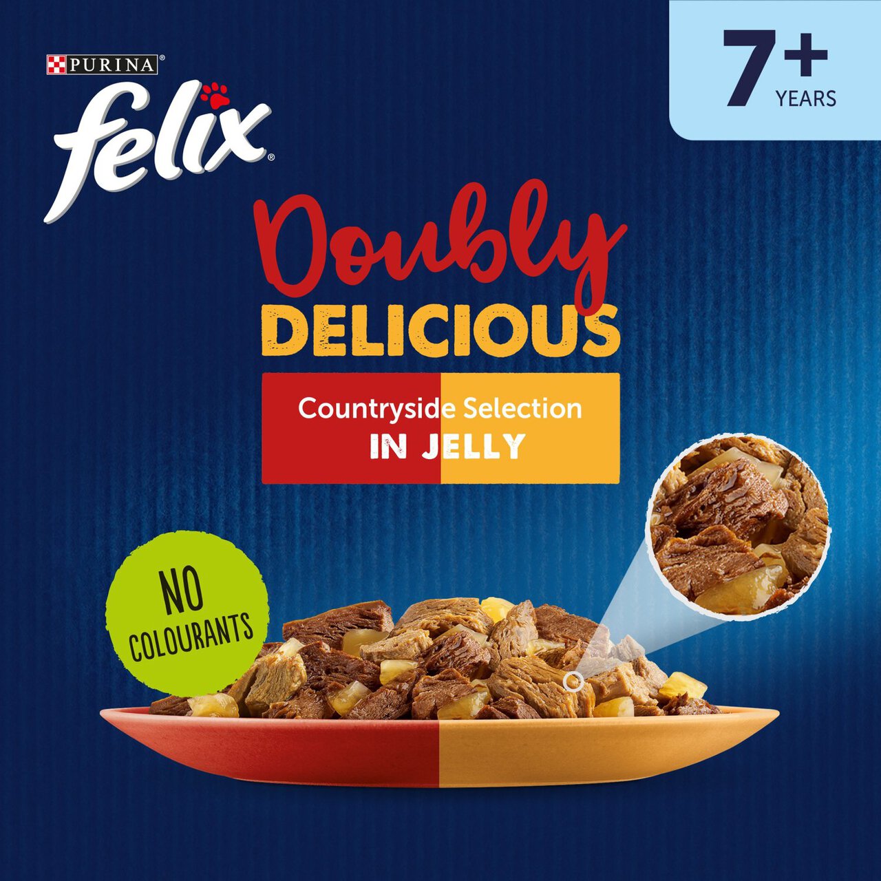 Felix As Good As It Looks Doubly Delicious Senior Cat Food Meat 12 x 100g