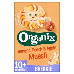 Organix Banana Peach & Apple Organic Baby Muesli, 10 mths+ 200g