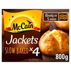 McCain 4 Ready Baked Jackets Frozen 800g