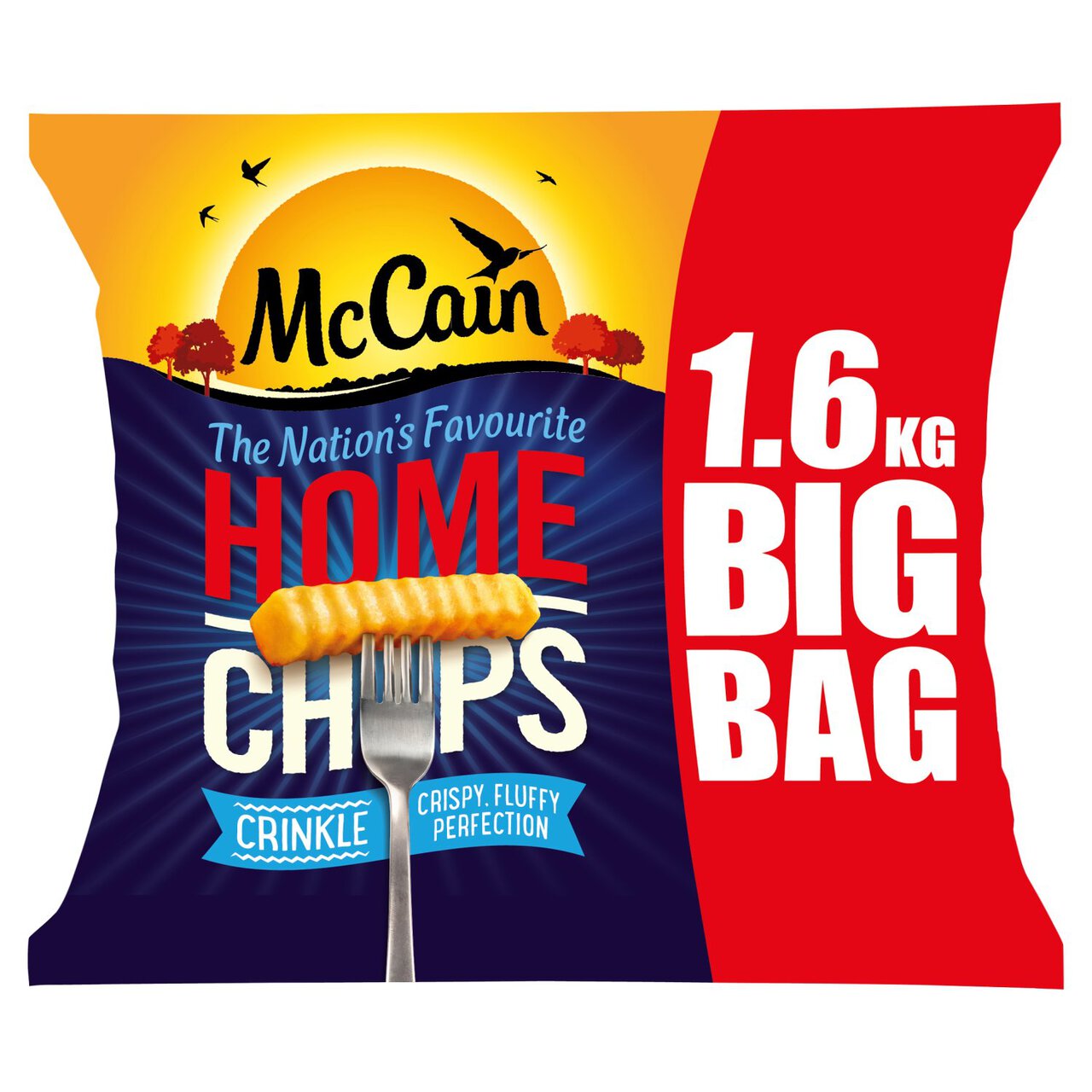 McCain Home Chips Crinkle Cut 1.6kg