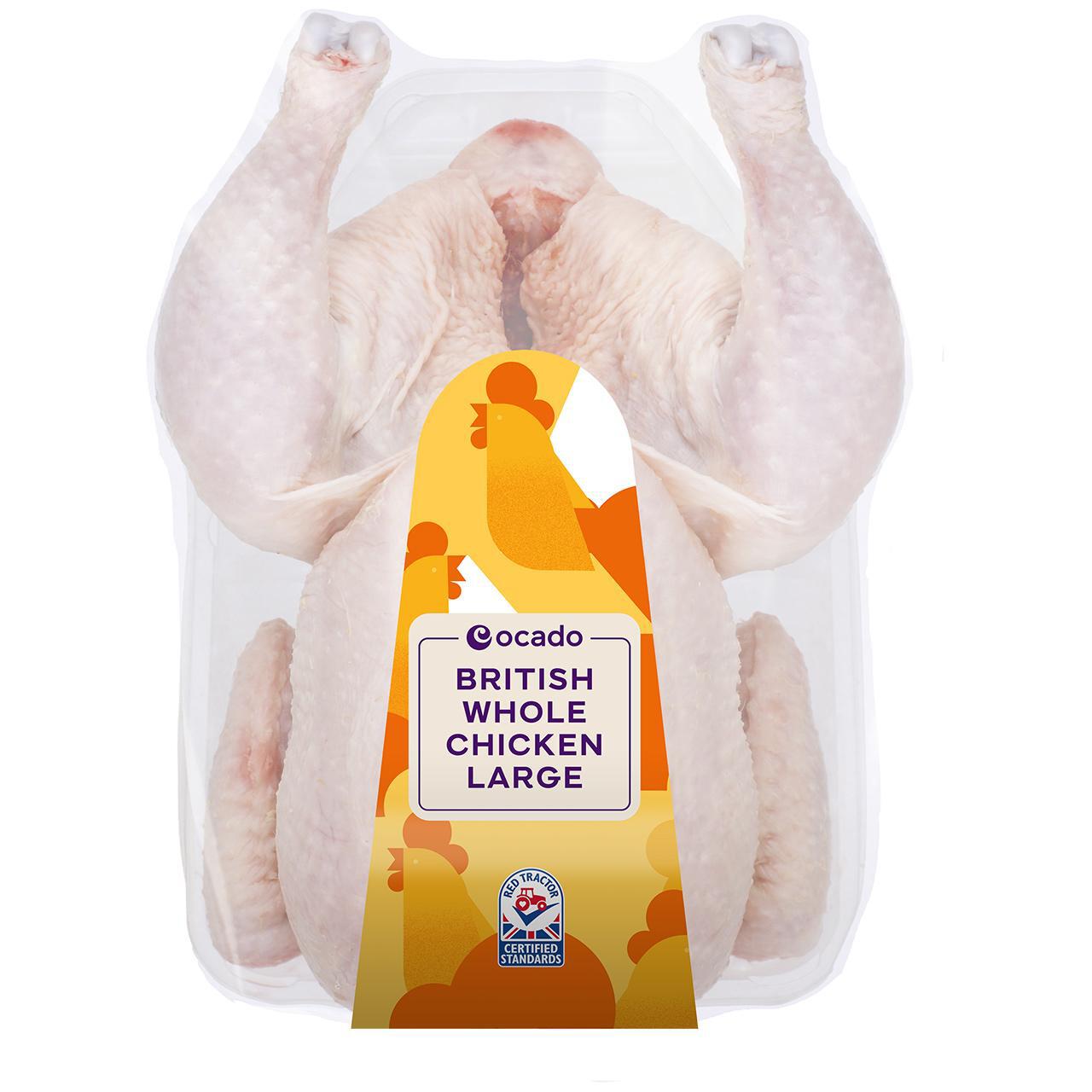 Ocado British Whole Chicken Large Typically: 1800g