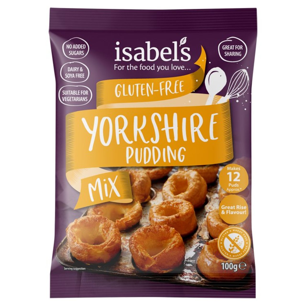 Isabel's Gluten Free Yorkshire Pudding Mix 100g