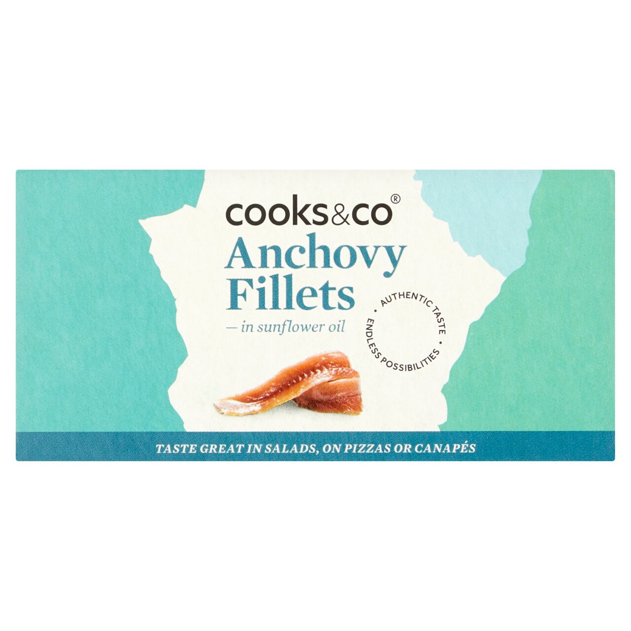 Cooks & Co Anchovy Fillets in Sunflower Oil 50g