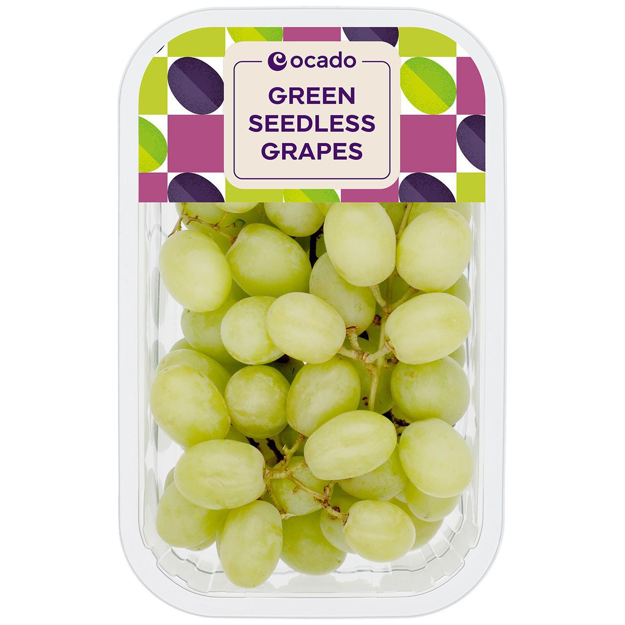 Ocado Green Seedless Grapes 500g
