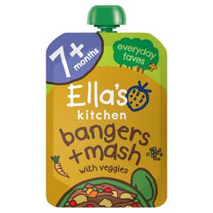 Ella's Kitchen Organic Bangers & Mash with Veggies Pouch, 7 mths+ 130g