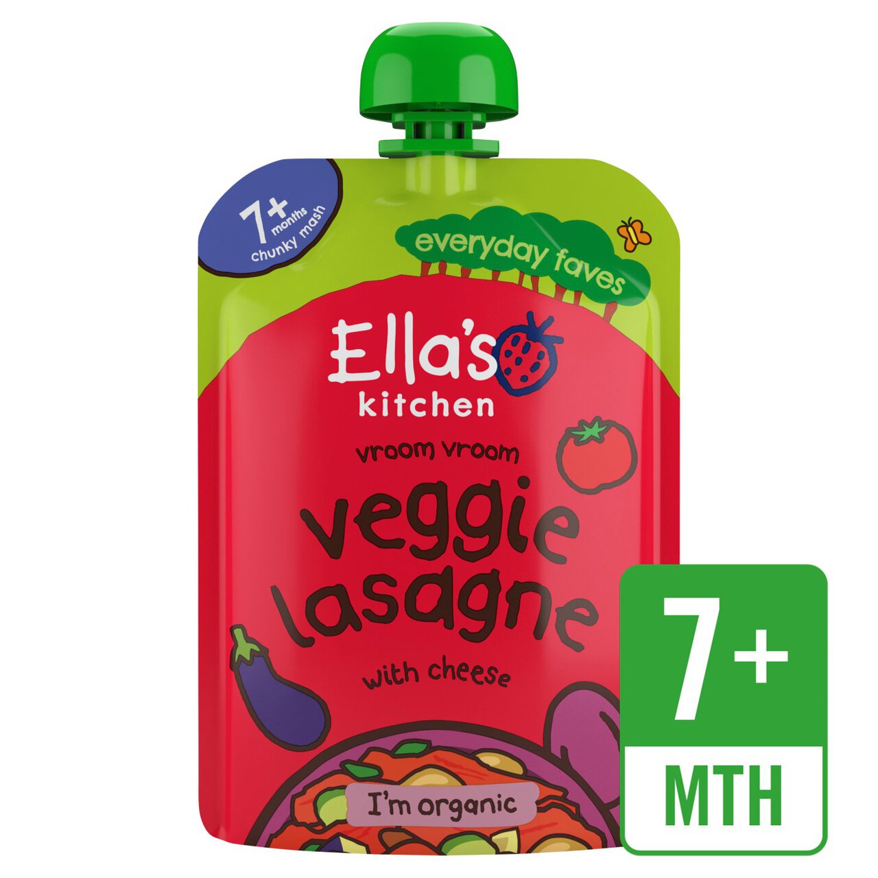Ella's Kitchen Veggie Lasagne Baby Food Pouch 7+ Months 130g