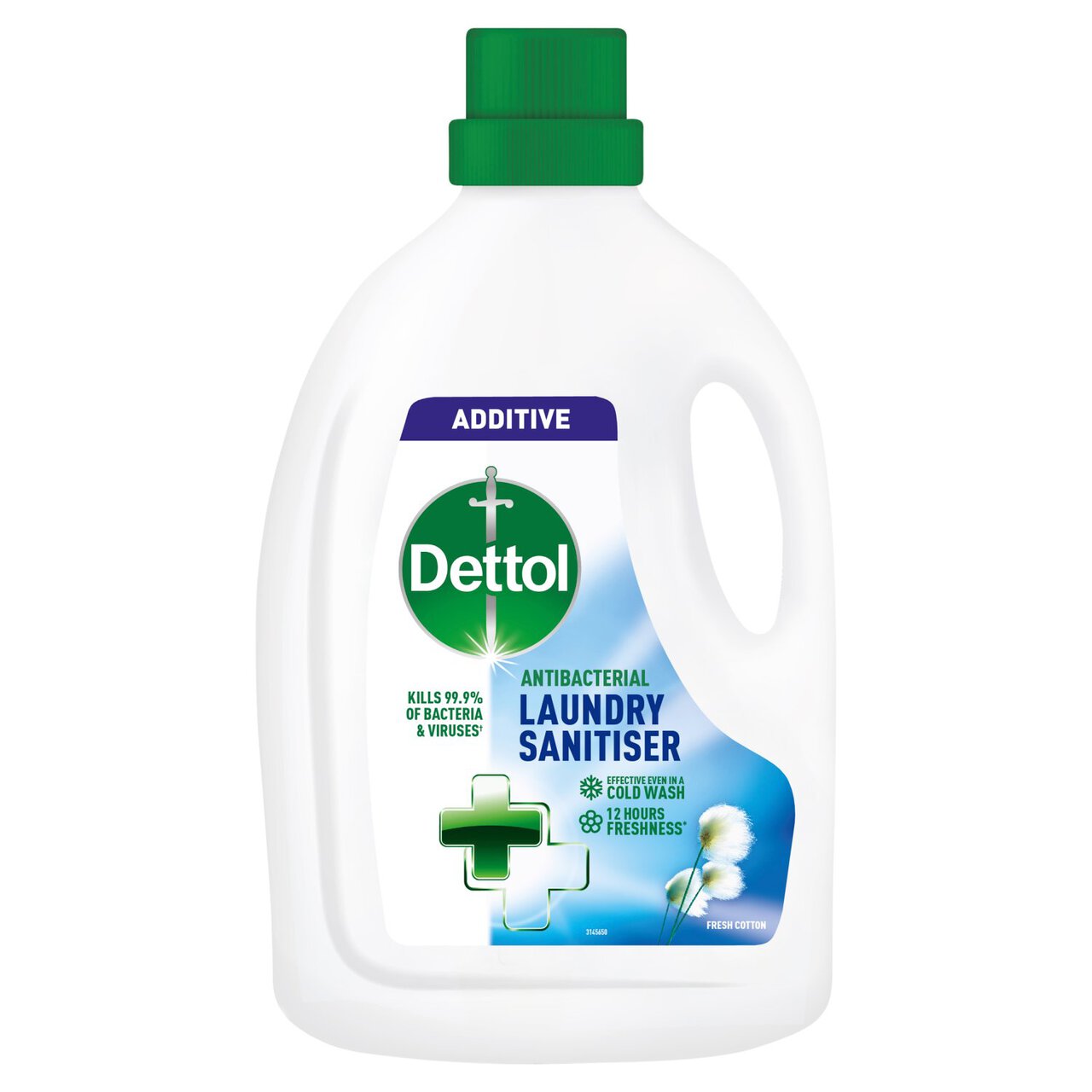Dettol Laundry Sanitiser Antibacterial Liquid Additive Fresh Cotton 1.5l