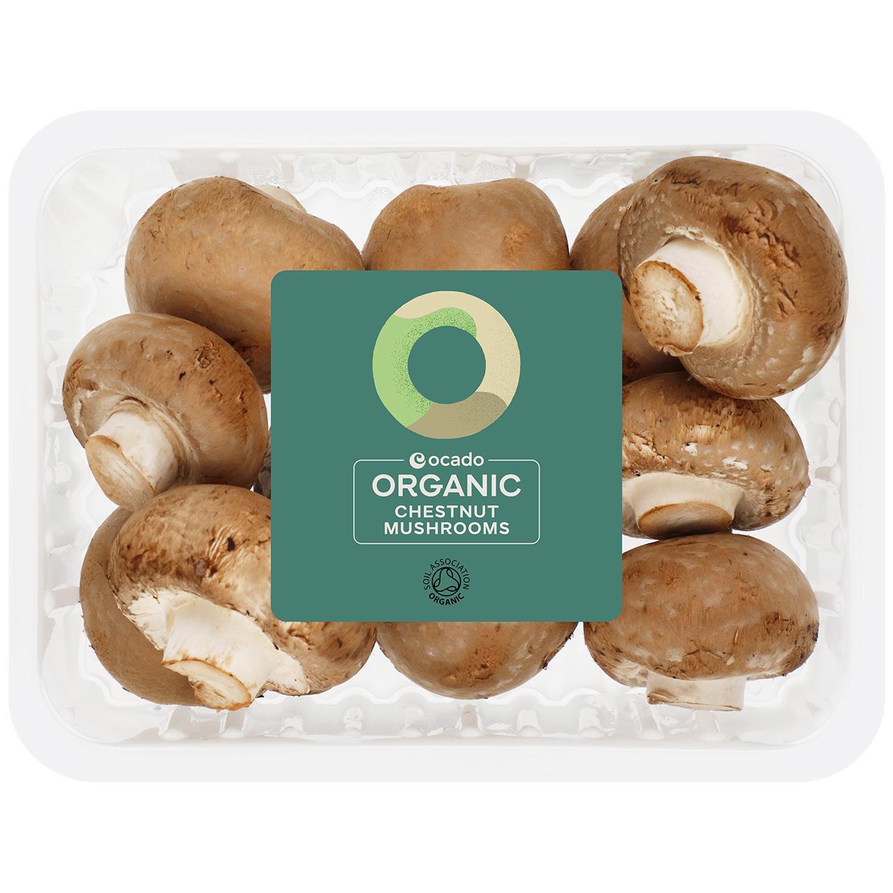 Ocado Organic Chestnut Mushrooms 250g